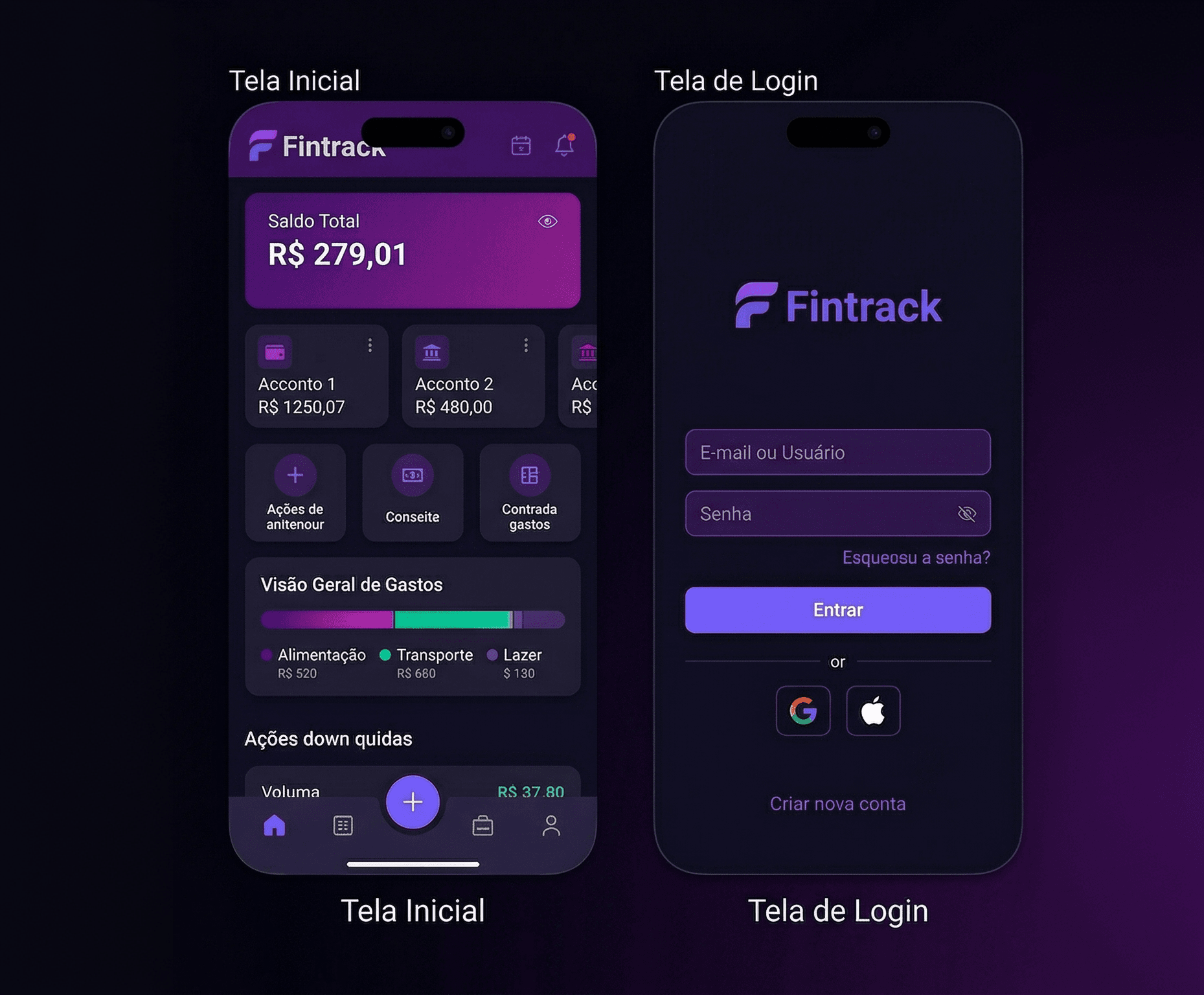 FinTrack tela final 1