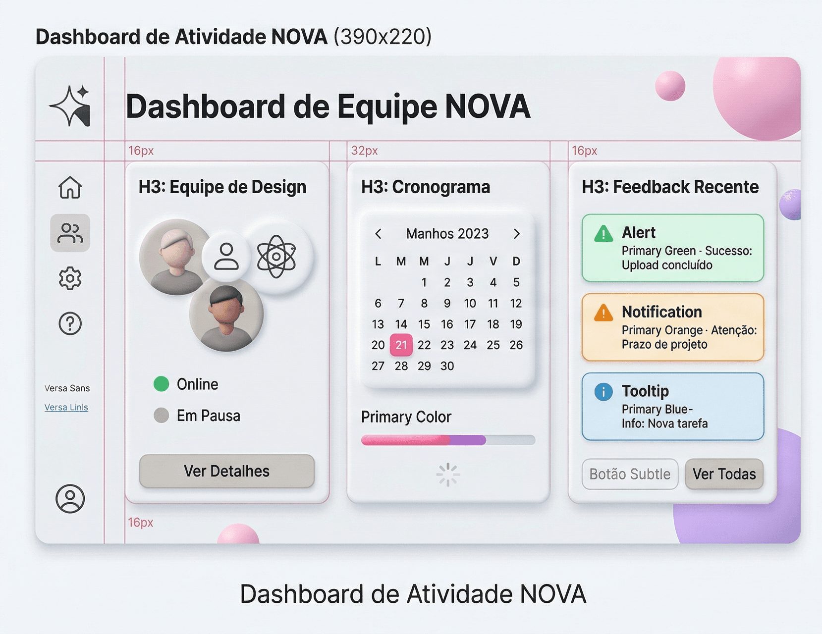 Nova Design System tela 1